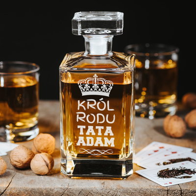 karafka na whisky z grawerem